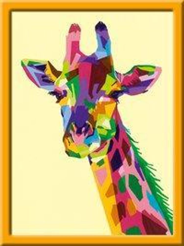 Malen nach Zahlen Trend - Jeder kann malen Mal-Sets, Bildgrösse: 24 x 30  cm: Ravensburger Malen nach Zahlen 28926 - Bunte Giraffe - ab 12 Jahren |  Weltbild.ch