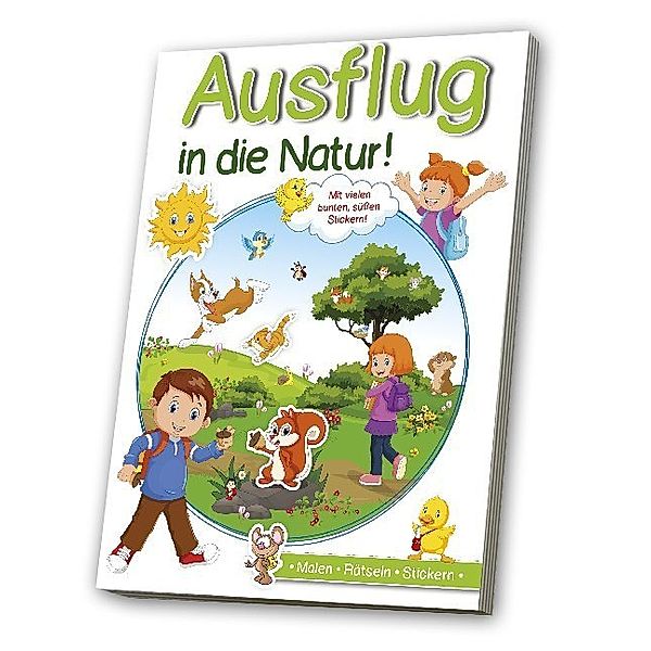 Malen, Rätseln, Stickern / Ausflug in die Natur!