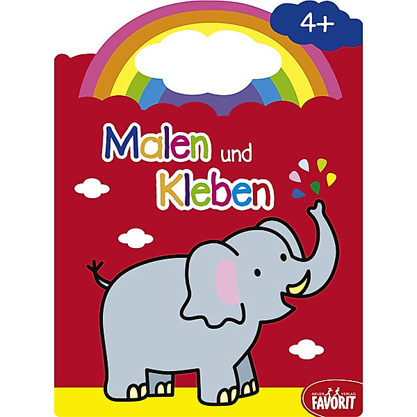 Malen und Kleben - Elefant