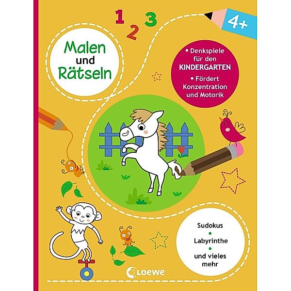 Malen und Rätseln - Denkspiele für den Kindergarten