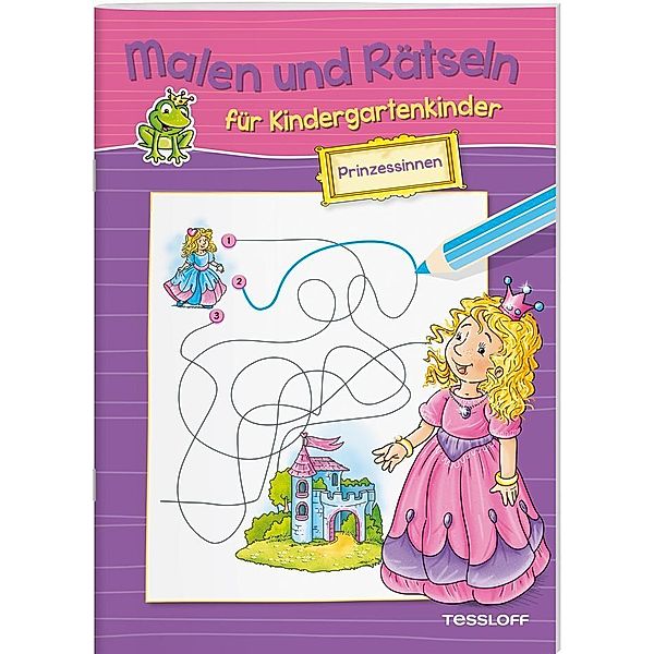 Malen und Rätseln für Kindergartenkinder. Prinzessinnen