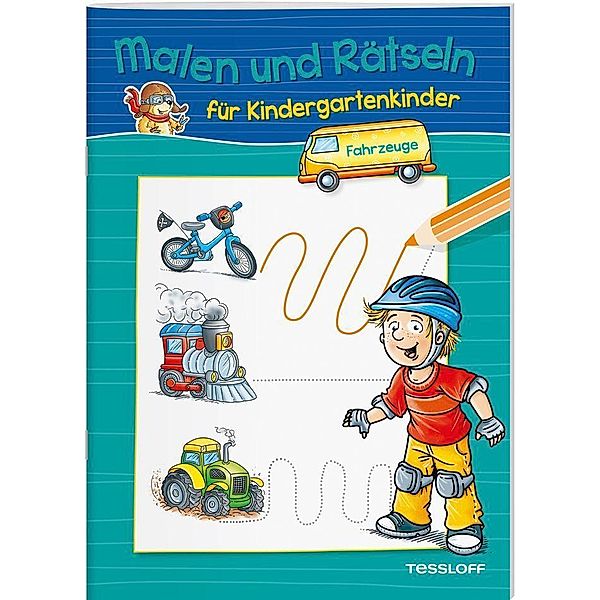 Malen und Rätseln für Kindergartenkinder: Fahrzeuge