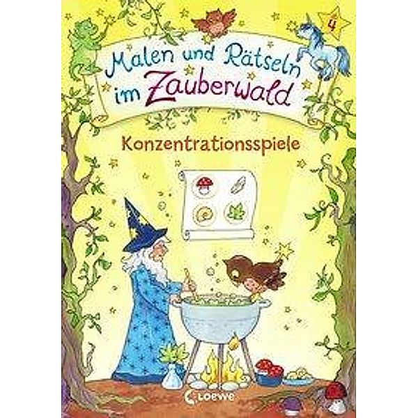 Malen und Rätseln im Zauberwald - Konzentrationsspiele