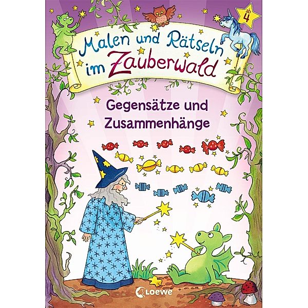 Malen und Rätseln im Zauberwald - Gegensätze und Zusammenhänge