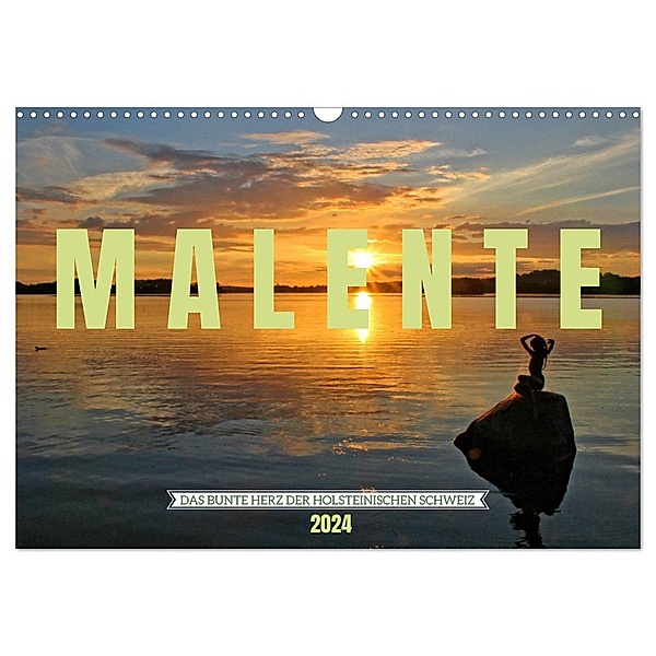 Malente - Das bunte Herz der Holsteinischen Schweiz (Wandkalender 2024 DIN A3 quer), CALVENDO Monatskalender, Holger Felix