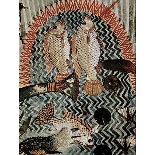 Maler der Grabkammer des Menna - Ackerschreiber des Königs, Jagd und Fischfang, Fische - 100 Teile (Puzzle)