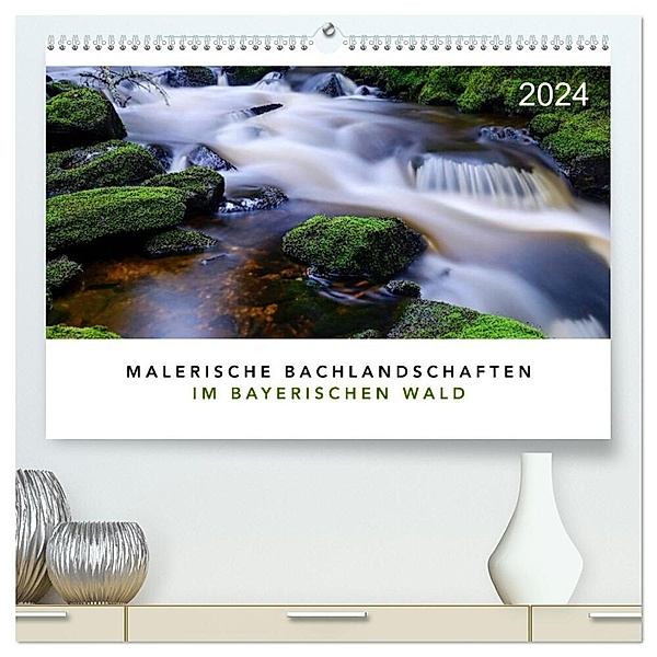 Malerische Bachlandschaften im Bayerischen Wald (hochwertiger Premium Wandkalender 2024 DIN A2 quer), Kunstdruck in Hochglanz, Norbert maier