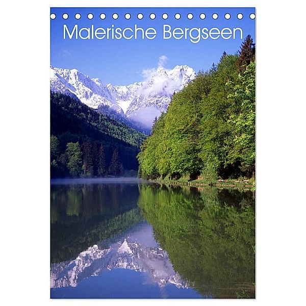 Malerische Bergseen (Tischkalender 2024 DIN A5 hoch), CALVENDO Monatskalender, lothar reupert