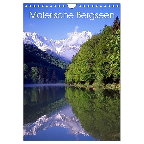 Malerische Bergseen (Wandkalender 2024 DIN A4 hoch), CALVENDO Monatskalender, lothar reupert