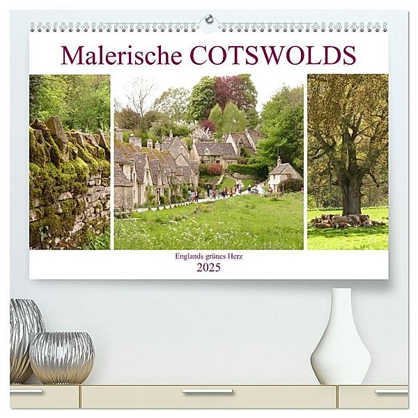 Malerische Cotswolds (hochwertiger Premium Wandkalender 2025 DIN A2 quer), Kunstdruck in Hochglanz, Calvendo, Gisela Kruse