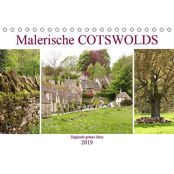 Malerische Cotswolds (Tischkalender 2019 DIN A5 quer), Gisela Kruse