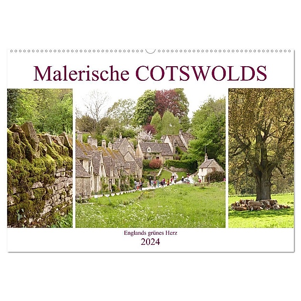 Malerische Cotswolds (Wandkalender 2024 DIN A2 quer), CALVENDO Monatskalender, Gisela Kruse