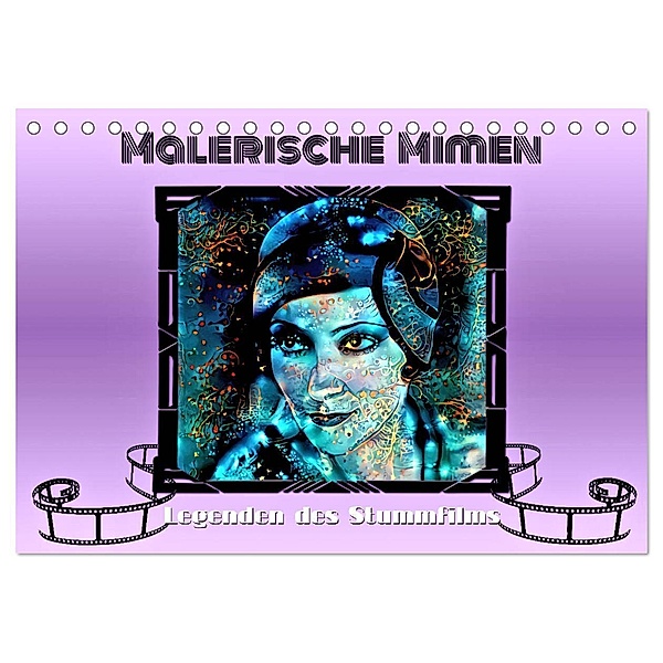 Malerische Mimen - Legenden des Stummfilms (Tischkalender 2024 DIN A5 quer), CALVENDO Monatskalender, Garrulus glandarius