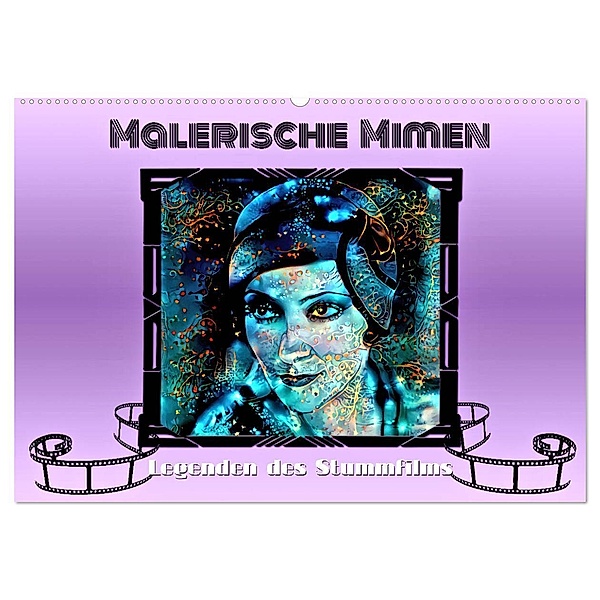 Malerische Mimen - Legenden des Stummfilms (Wandkalender 2025 DIN A2 quer), CALVENDO Monatskalender, Calvendo, Garrulus glandarius