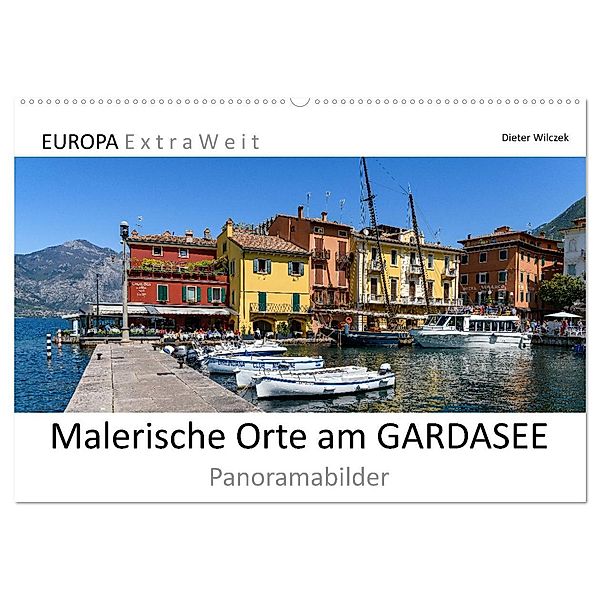 Malerische Orte am GARDASEE - Panoramabilder (Wandkalender 2025 DIN A2 quer), CALVENDO Monatskalender, Calvendo, Dieter Wilczek
