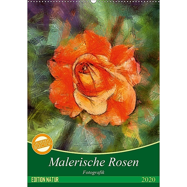 Malerische Rosen (Wandkalender 2020 DIN A2 hoch), N N