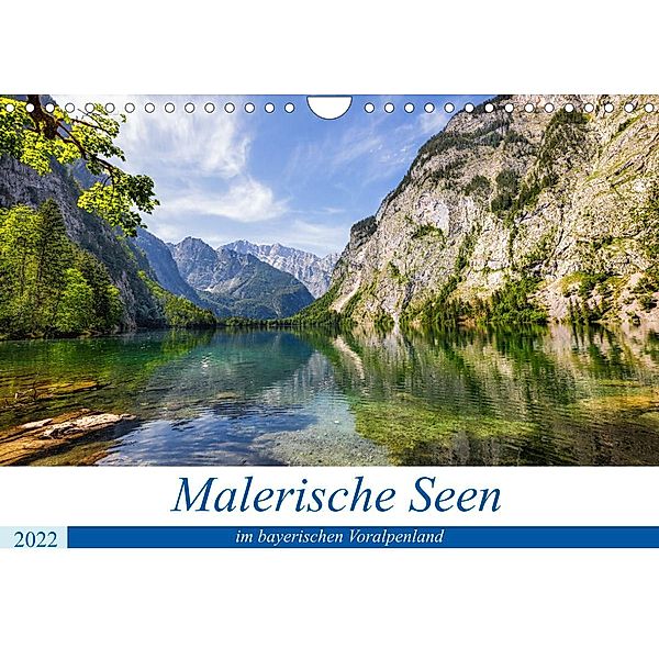 Malerische Seen im bayerischen Voralpenland (Wandkalender 2022 DIN A4 quer), Thomas Rosier (Videografic)