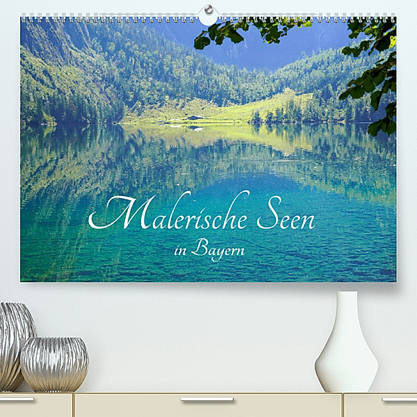 Malerische Seen in Bayern (Premium, hochwertiger DIN A2 Wandkalender 2023, Kunstdruck in Hochglanz), N N
