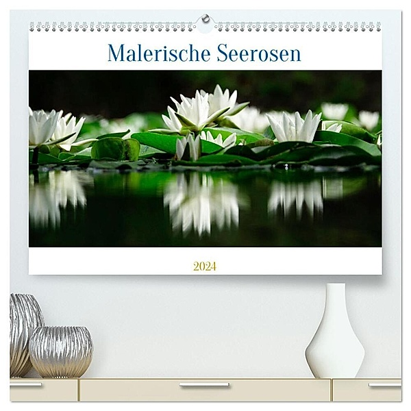 Malerische Seerosen (hochwertiger Premium Wandkalender 2024 DIN A2 quer), Kunstdruck in Hochglanz, Anette/Thomas Jäger