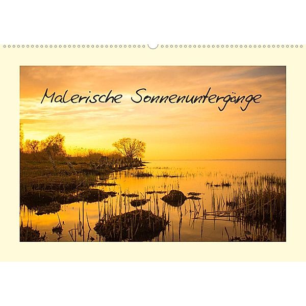 Malerische Sonnenuntergänge (Wandkalender 2023 DIN A2 quer), Elke Laage (ella)