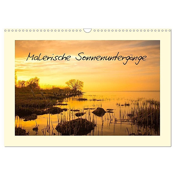 Malerische Sonnenuntergänge (Wandkalender 2024 DIN A3 quer), CALVENDO Monatskalender, Elke Laage (ella)