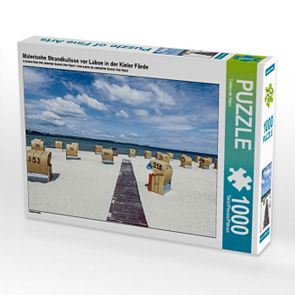 Malerische Strandkulisse vor Laboe in der Kieler Förde (Puzzle), Tobias de Haan