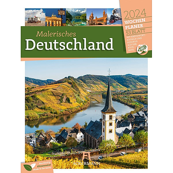 Malerisches Deutschland - Wochenplaner Kalender 2024, Ackermann Kunstverlag