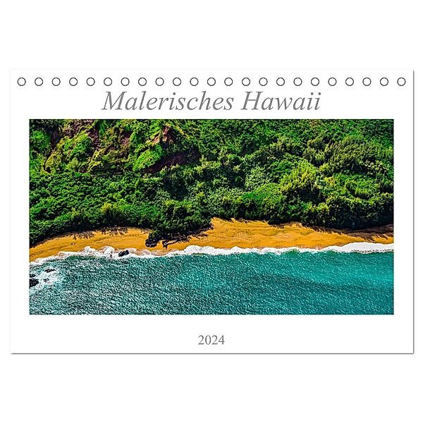Malerisches Hawaii (Tischkalender 2024 DIN A5 quer), CALVENDO Monatskalender, Thomas Döring