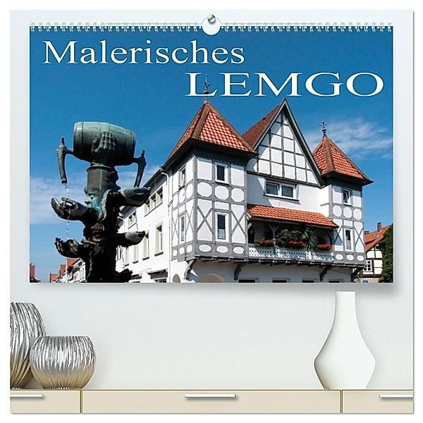 Malerisches Lemgo (hochwertiger Premium Wandkalender 2024 DIN A2 quer), Kunstdruck in Hochglanz, Happyroger