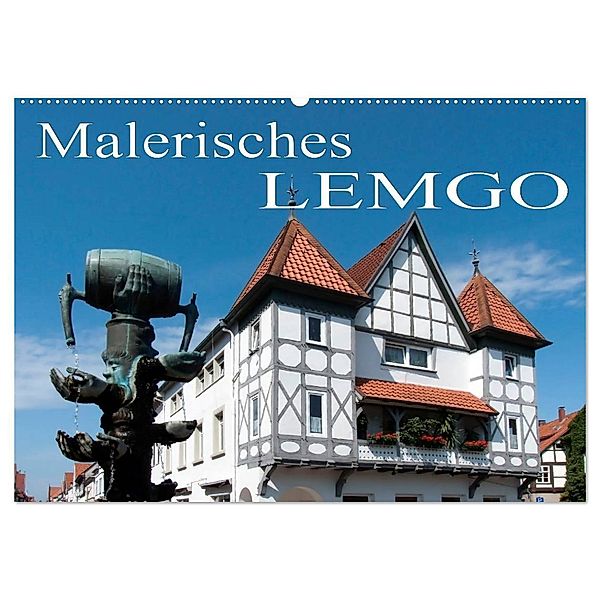 Malerisches Lemgo (Wandkalender 2024 DIN A2 quer), CALVENDO Monatskalender, Happyroger