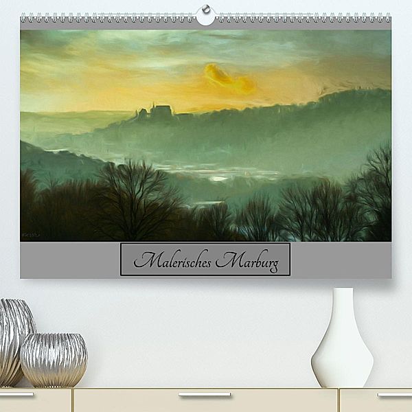 Malerisches Marburg (Premium, hochwertiger DIN A2 Wandkalender 2023, Kunstdruck in Hochglanz), Frank Kremer