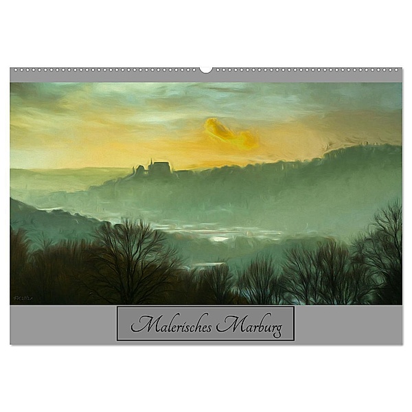 Malerisches Marburg (Wandkalender 2024 DIN A2 quer), CALVENDO Monatskalender, Frank Kremer