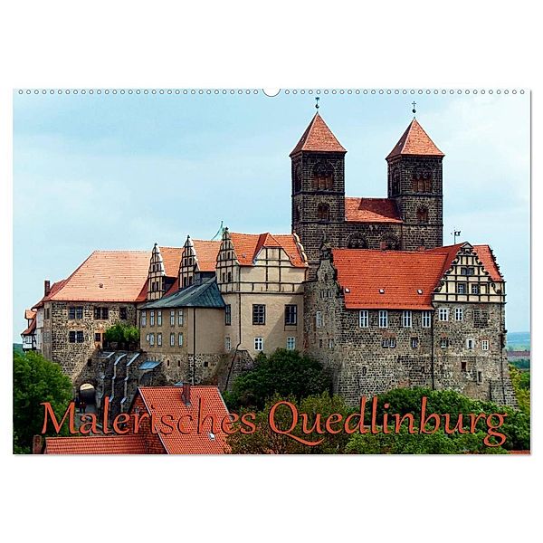 Malerisches Quedlinburg (Wandkalender 2024 DIN A2 quer), CALVENDO Monatskalender, Happyroger