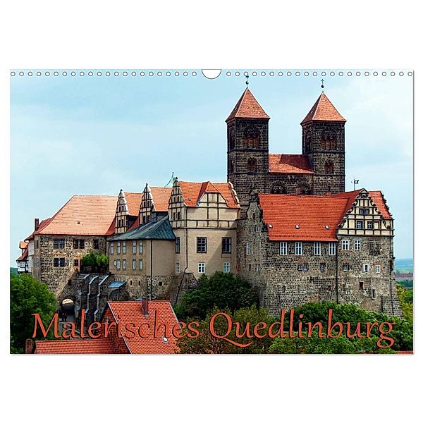 Malerisches Quedlinburg (Wandkalender 2024 DIN A3 quer), CALVENDO Monatskalender, Happyroger