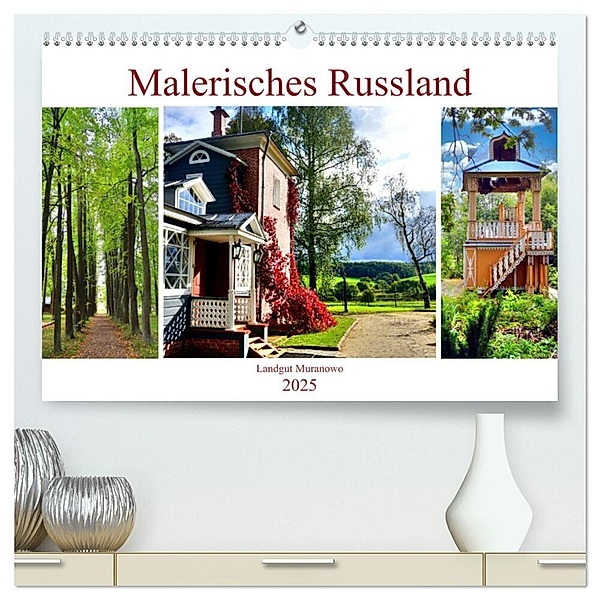 Malerisches Russland - Landgut Muranowo (hochwertiger Premium Wandkalender 2025 DIN A2 quer), Kunstdruck in Hochglanz, Calvendo, Henning von Löwis of Menar
