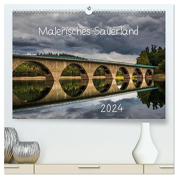 Malerisches Sauerland (hochwertiger Premium Wandkalender 2024 DIN A2 quer), Kunstdruck in Hochglanz, Simone Rein