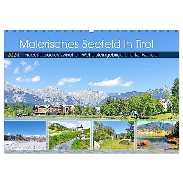 Malerisches Seefeld in Tirol (Wandkalender 2024 DIN A2 quer), CALVENDO Monatskalender, Michaela Schimmack