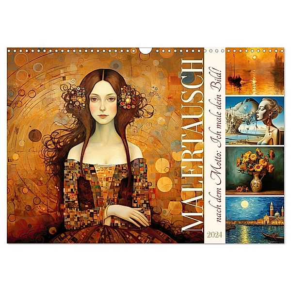 Malertausch (Wandkalender 2024 DIN A3 quer), CALVENDO Monatskalender, Sabine Löwer