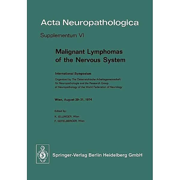 Malignant Lymphomas of the Nervous System / Acta Neuropathologica Supplementa Bd.6