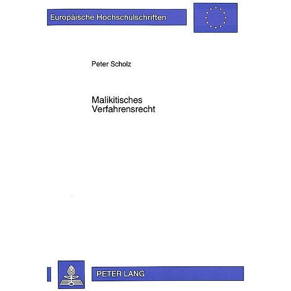 Malikitisches Verfahrensrecht, Peter Scholz