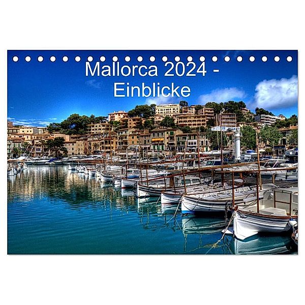Mallorca 2024 - Einblicke (Tischkalender 2024 DIN A5 quer), CALVENDO Monatskalender, Juergen Seibertz