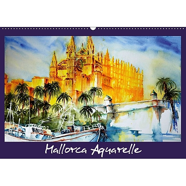 Mallorca Aquarelle (Wandkalender 2018 DIN A2 quer), Brigitte Dürr