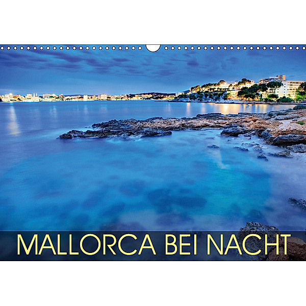 MALLORCA BEI NACHT (Wandkalender 2019 DIN A3 quer), Val Thoermer