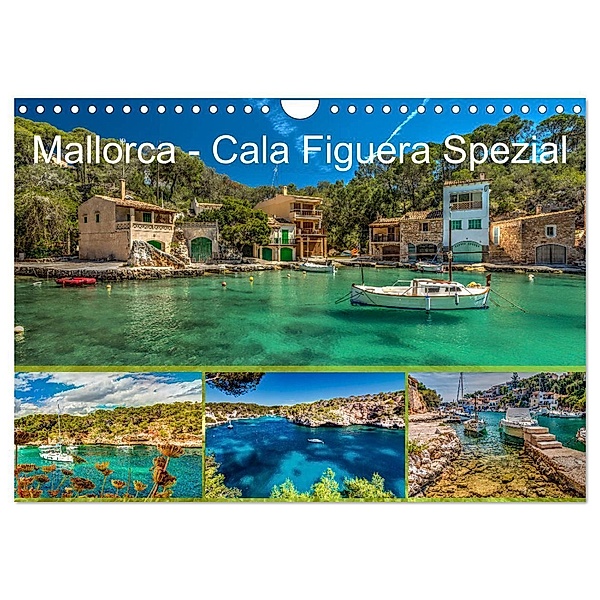 Mallorca - Cala Figuera Spezial (Wandkalender 2024 DIN A4 quer), CALVENDO Monatskalender, Jürgen Seibertz