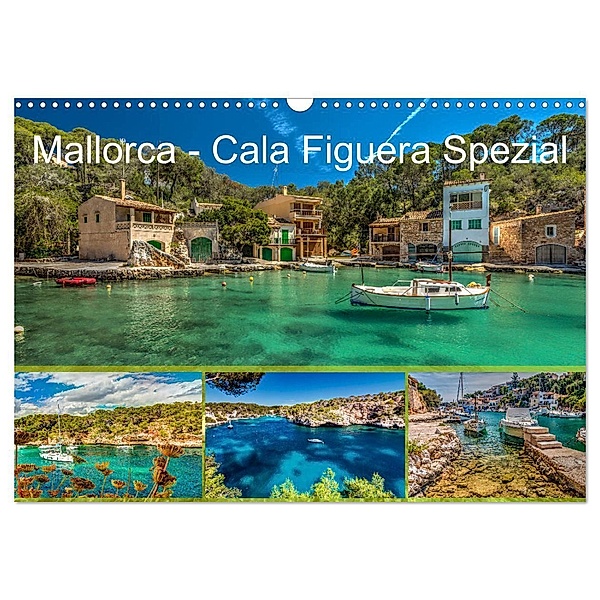 Mallorca - Cala Figuera Spezial (Wandkalender 2024 DIN A3 quer), CALVENDO Monatskalender, Jürgen Seibertz