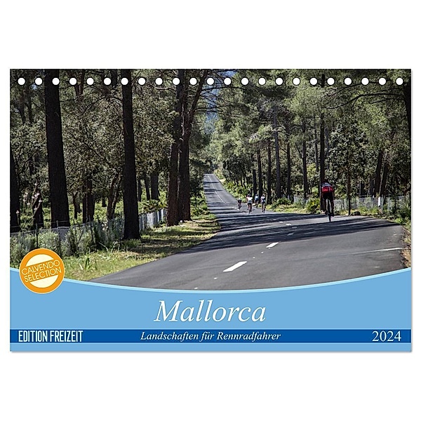 Mallorca: Die schönsten Landschaften für Rennradfahrer (Tischkalender 2024 DIN A5 quer), CALVENDO Monatskalender, Herbert Poul