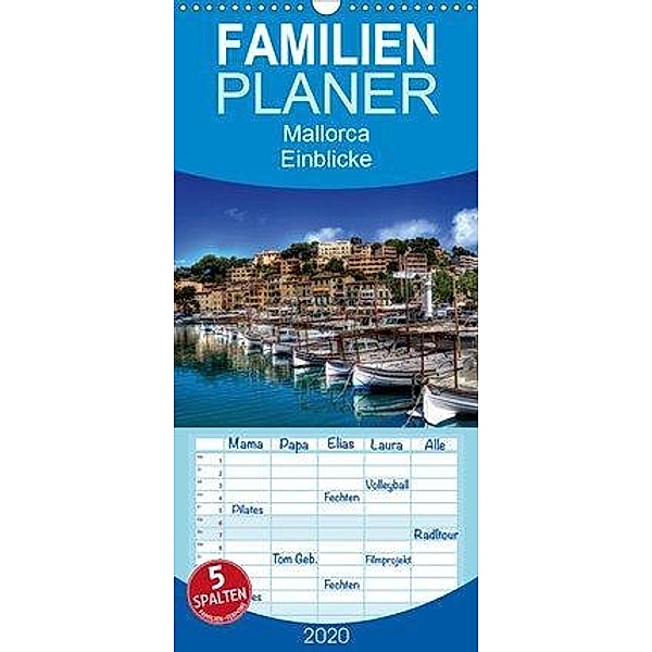 Mallorca - Einblicke - Familienplaner hoch (Wandkalender 2020 , 21 cm x 45 cm, hoch), Juergen Seibertz