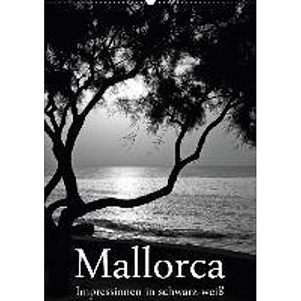 Mallorca Impressionen in schwarz-weiß (Wandkalender 2015 DIN A2 hoch), Brigitte Stehle