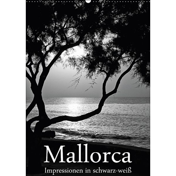 Mallorca Impressionen in schwarz-weiß (Wandkalender 2016 DIN A2 hoch), Brigitte Stehle