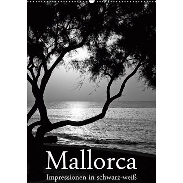 Mallorca Impressionen in schwarz-weiß (Wandkalender 2020 DIN A2 hoch), Brigitte Stehle